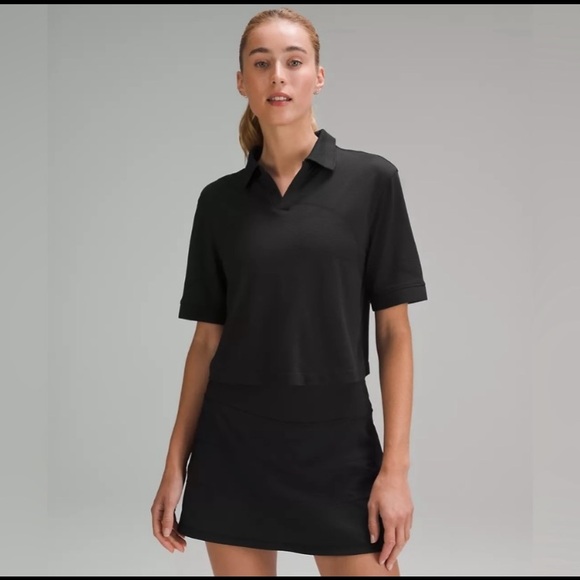 Lululemon Swiftly Tech Relaxed- Fit Polo Shirt Navy/Dark Blue Women’s Size 14 - Picture 4 of 15